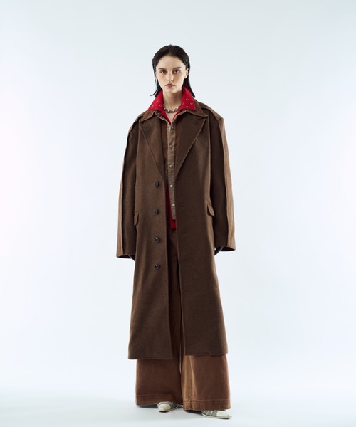 seyto サイズ1 / アウトシームラインロングコート Outseam line long coat / アウトシームラインロングコート