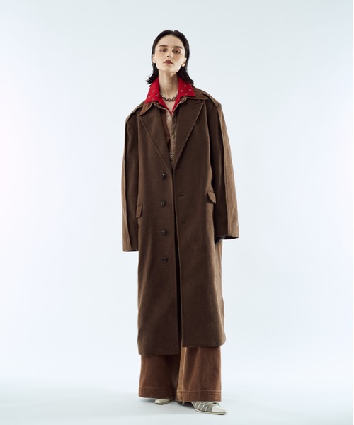seyto サイズ1 / アウトシームラインロングコート Outseam line long coat / アウトシームラインロングコート