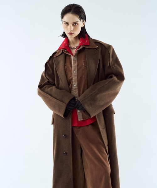 Outseam line long coat / アウトシームラインロングコート