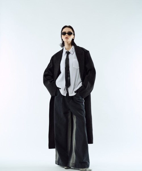 seyto サイズ3 / アウトシームラインロングコート Outseam line long coat / アウトシームラインロングコート