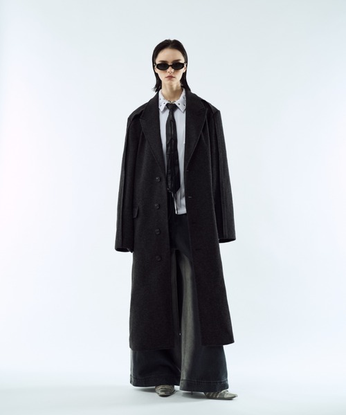 seyto サイズ3 / アウトシームラインロングコート Outseam line long coat / アウトシームラインロングコート
