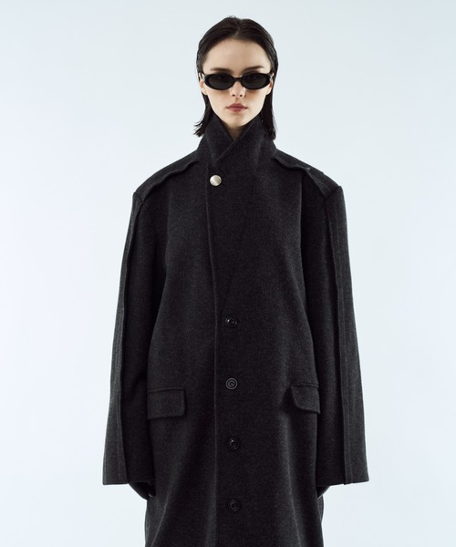 Outseam line long coat / アウトシームラインロングコート