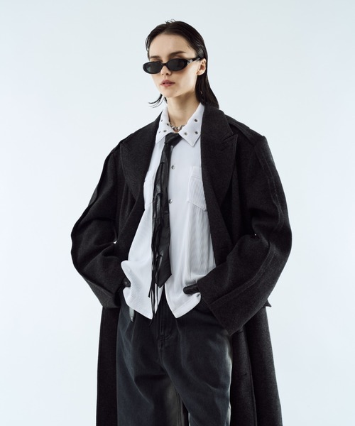 Outseam line long coat / アウトシームラインロングコート