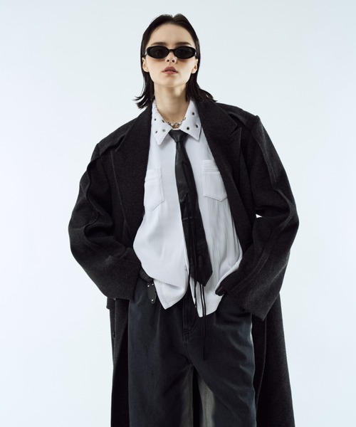 seyto（セイト）の「Outseam line long coat / アウトシームライン