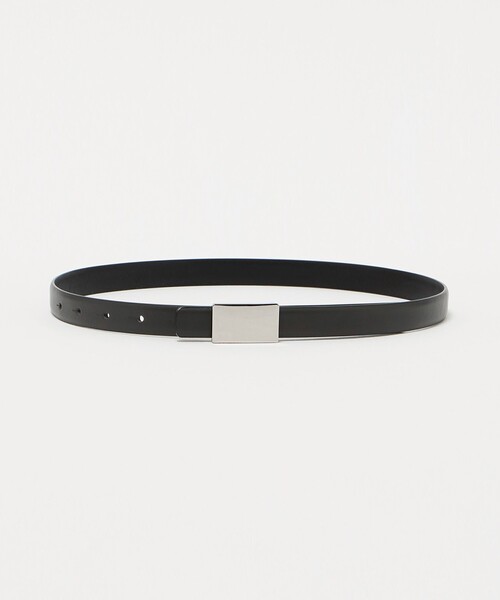 green label relaxing（グリーンレーベルリラクシング）の「リバーシブル メタルプレート ベルト（ベルト・レディース・ブラック/ダークグレー・FREE）」の9枚目の写真