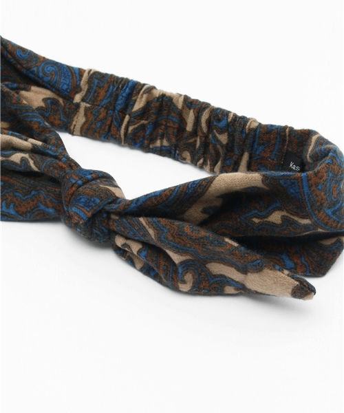 Kastane（カスタネ）の「結びヘアバンド（その他ヘアアクセサリー・レディース・ベージュ/レッド・FREE）」の5枚目の写真