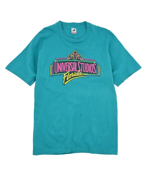 LABORATORY R(ラボラトリーアール)の「【USED】90’s Fruit of the Loom “Universal Studios Florida” 企業ロゴ Tシャツ USA製(Tシャツ/カットソー・メンズ・グリーン・LARGE)」の1枚目の写真