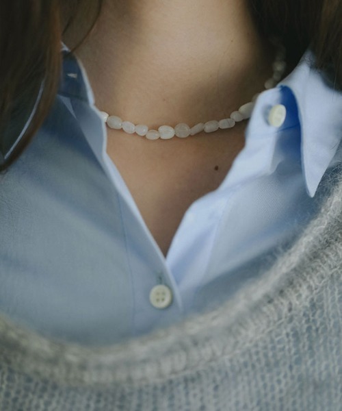 ETRE TOKYO(エトレトウキョウ)の「ムーンストーンビーズネックレス(ネックレス・レディース・オフホワイト・FREE)」の3枚目の写真