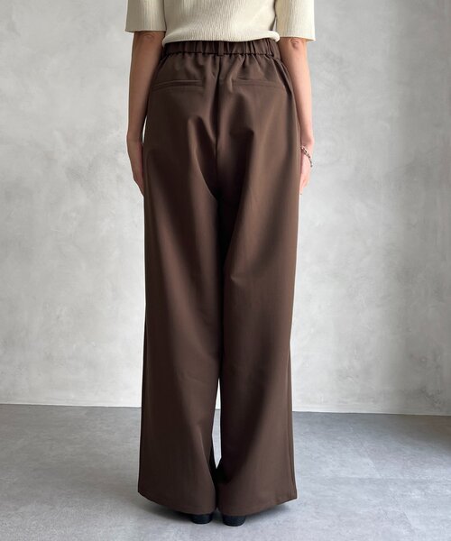 Chez toi（シェトワ）の「ベルト付きタックワイドパンツ（その他パンツ・レディース・ブラウン/ブルー/ブラック・FREE）」の18枚目の写真