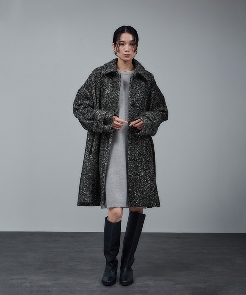 BALLIテントシルエットステンカラーコート（ステンカラーコート