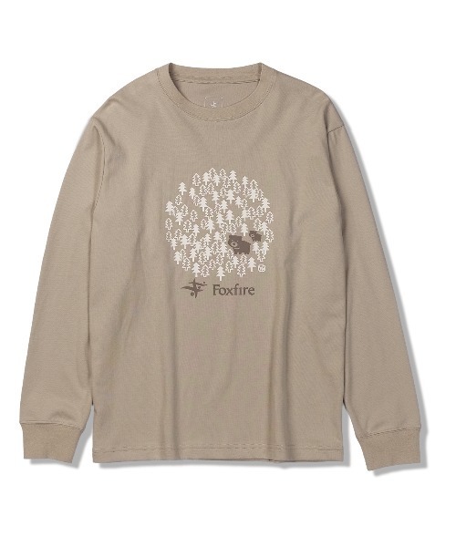 Foxfire（フォックスファイヤー）の「ＴＣベアフォレストＴ（Tシャツ/カットソー・レディース・オフホワイト/レッド/サンドグレー/チャコール・L/M）」の3枚目の写真