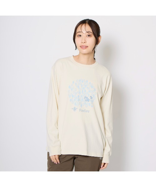 Foxfire（フォックスファイヤー）の「ＴＣベアフォレストＴ（Tシャツ/カットソー・レディース・オフホワイト/レッド/サンドグレー/チャコール・L/M）」の2枚目の写真