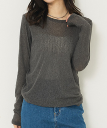 abahouse mavie | ソフトチュールロンT(Tシャツ/カットソー)