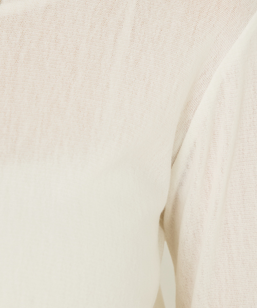 abahouse mavie（アバハウスマヴィ）の「ソフトチュールロンT（Tシャツ/カットソー・レディース・ブラック/チャコールグレー/クリーム/ホワイト・フリー）」の9枚目の写真