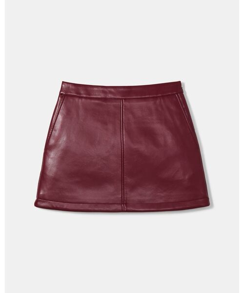 kate spade new york(ケイトスペード ニューヨーク)の「フォー ナッパ ミニ スカート(スカート・レディース・レッド・4/2/0)」の4枚目の写真