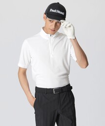 Paul Stuart（ポールスチュアート）の「【吸水速乾/UVカット】メッシュハーフジップ半袖Ｔシャツ（GOLF）（ゴルフグッズ）」