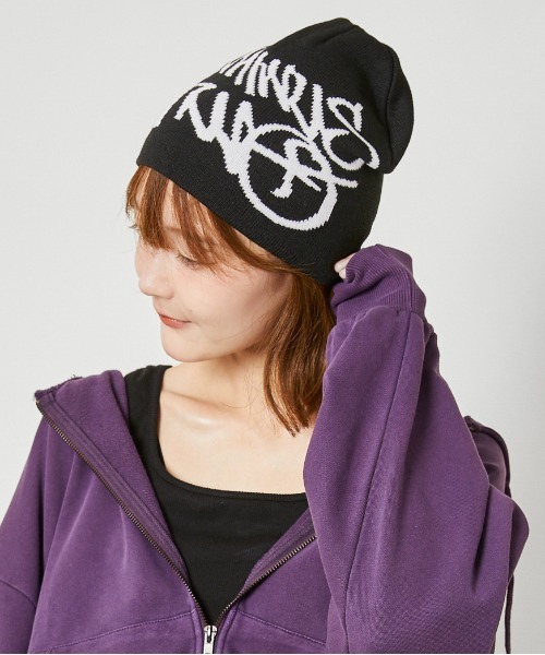 セール】《ストリートロゴ×ユニセックス》ボーイビーニー ニット帽