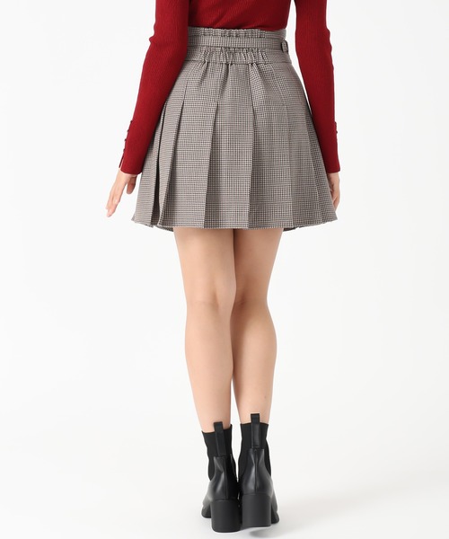 ミッシュマッシュ（MISCH MASCH）/2025秋冬新作 ベルト付きタックミニスカート セール】2025秋冬新作 ベルト付きタックミニスカート（スカート