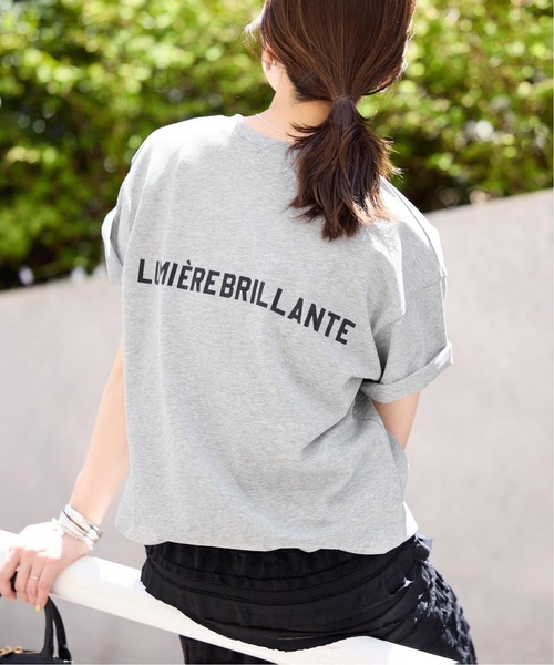 SLOBE IENA(スローブイエナ)の「《追加2》1ST ETOILE Tシャツ(Tシャツ/カットソー・レディース・ホワイト/ブラウン/グレー・FREE)」の2枚目の写真