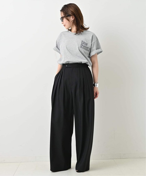 SLOBE IENA(スローブイエナ)の「《追加2》1ST ETOILE Tシャツ(Tシャツ/カットソー・レディース・ホワイト/ブラウン/グレー・FREE)」の10枚目の写真