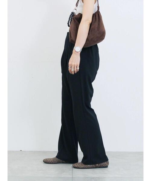 Samansa Mos2 blue(サマンサモスモスブルー)の「カットジョーゼットセミフレアパンツ(その他パンツ・レディース・カーキ/ブラック/ブラウン・F)」の15枚目の写真