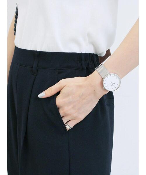 Samansa Mos2 blue(サマンサモスモスブルー)の「カットジョーゼットセミフレアパンツ(その他パンツ・レディース・カーキ/ブラック/ブラウン・F)」の14枚目の写真