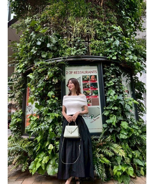 Day and Grade(デイアンドグレイド)の「【前田ゆかセレクト】オフショルリブトップス(ニット/セーター・レディース・ホワイト・FREE)」の13枚目の写真