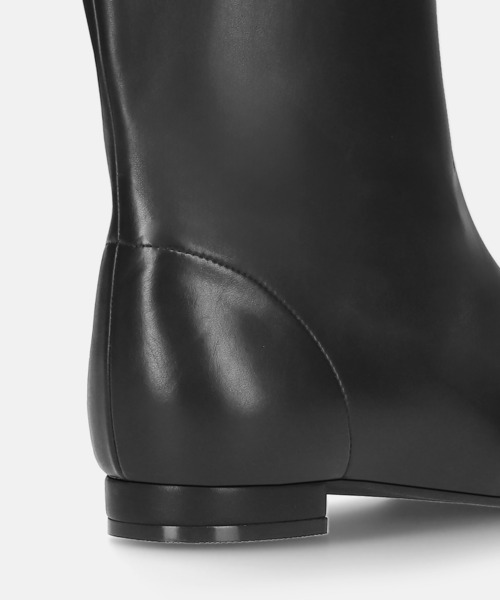 セール】ワイドシャフト フラット ロングブーツ（ブーツ）｜MAMIAN