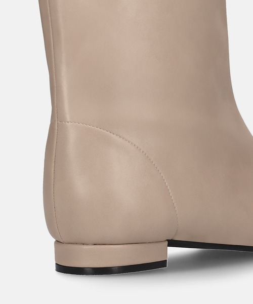 セール】ワイドシャフト フラット ロングブーツ（ブーツ）｜MAMIAN