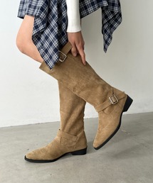CLEA | フェイクスエードウエスタンロングブーツ(ブーツ)