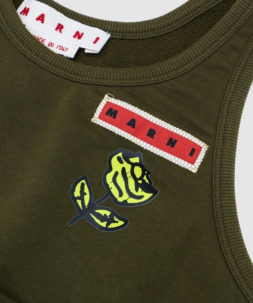 MARNI（マルニ）の「ORGANIC COTTON / スウェットバッグ（ハンドバッグ・メンズ・オリーブ・ONE SIZE）」の6枚目の写真