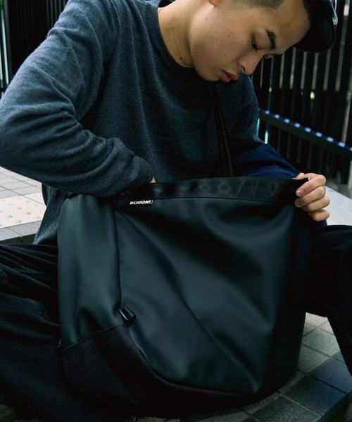 CHROME(クローム)の「CHROME/クローム ショルダーバック NEWSPAPER MESSENGER ニュースペーパー メッセンジャー JP197MTBK(ショルダーバッグ・メンズ・ブラック・FREE)」の9枚目の写真
