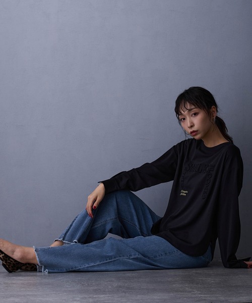 NICOLE white(ニコルホワイト)の「カットオフデニムパンツ(デニムパンツ・レディース・インディゴブルー/ブルー・FREE)」の10枚目の写真