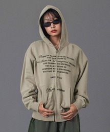 X-girl | EYELET EMBROIDERY ZIP UP SWEAT HOODIE(パーカー)
