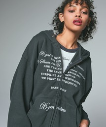 X-girl(GbNXK[)EYELET EMBROIDERY ZIP UP SWEAT HOODIE(p[J[)