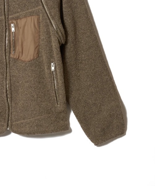 SUGARHILL(シュガーヒル)の「【SUGARHILL】BOA ZIP JACKET(その他アウター・メンズ・ベージュ/ダークブラウン・2/3)」の9枚目の写真