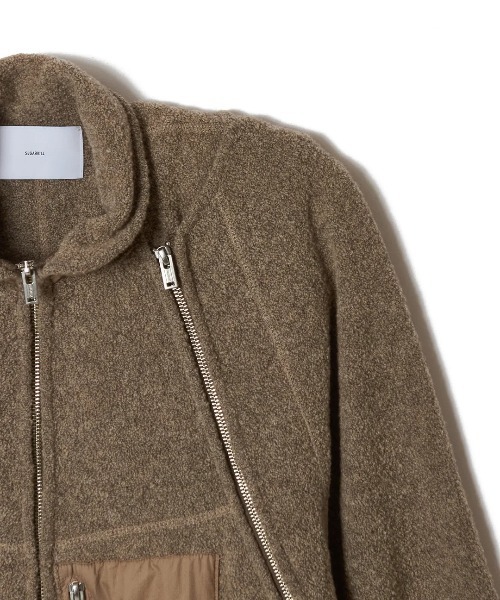 SUGARHILL(シュガーヒル)の「【SUGARHILL】BOA ZIP JACKET(その他アウター・メンズ・ベージュ/ダークブラウン・2/3)」の10枚目の写真