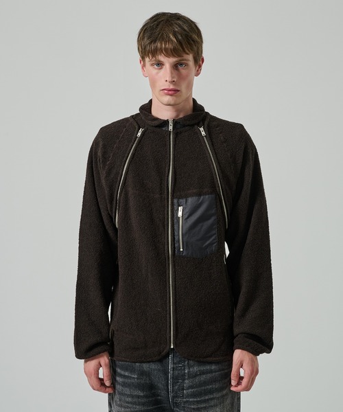 SUGARHILL(シュガーヒル)の「【SUGARHILL】BOA ZIP JACKET(その他アウター・メンズ・ベージュ/ダークブラウン・2/3)」の5枚目の写真