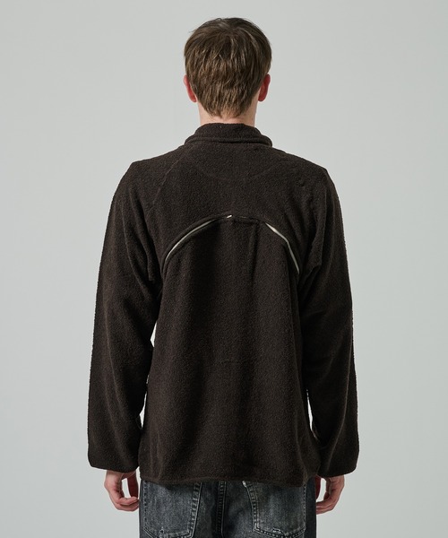 SUGARHILL(シュガーヒル)の「【SUGARHILL】BOA ZIP JACKET(その他アウター・メンズ・ベージュ/ダークブラウン・2/3)」の7枚目の写真