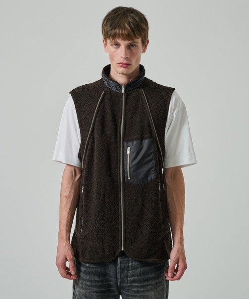 SUGARHILL(シュガーヒル)の「【SUGARHILL】BOA ZIP JACKET(その他アウター・メンズ・ベージュ/ダークブラウン・2/3)」の6枚目の写真
