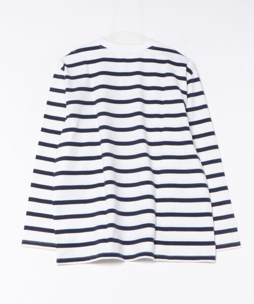 LiSS（リス）の「【Ls】【LiSS】ヘビーウェイトボーダーロンT（Tシャツ/カットソー・メンズ・ホワイト系その他/グレー系その他・2/1）」の7枚目の写真