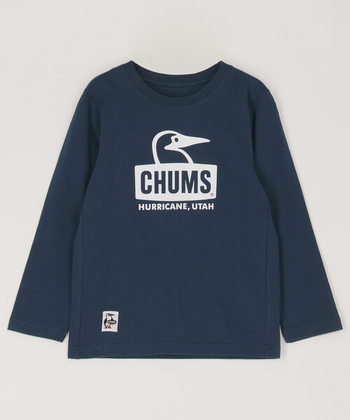FREAK'S STORE（フリークスストア）の「限定展開 CHUMS/チャムス キッズブービーフェイスブラッシュドロングスリーブTシャツ / CH21-1293（Tシャツ/カットソー・キッズ・ベージュ/ネイビー/ブラック・SMALL/MEDIUM/LARGE/X-LARGE）」の3枚目の写真