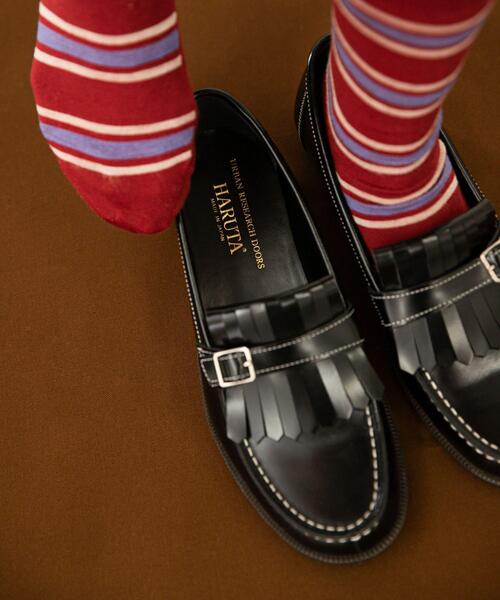 HARUTA（ハルタ）の「『別注』HARUTA×DOORS　キルトローファー（ローファー・レディース・ブラック・23/24/24.5/23.5）」の4枚目の写真