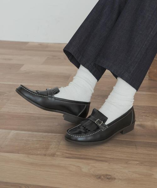 HARUTA（ハルタ）の「『別注』HARUTA×DOORS　キルトローファー（ローファー・レディース・ブラック・23/24/24.5/23.5）」の6枚目の写真