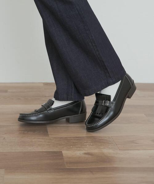 HARUTA（ハルタ）の「『別注』HARUTA×DOORS　キルトローファー（ローファー・レディース・ブラック・23/24/24.5/23.5）」の8枚目の写真