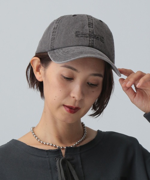 LEPSIM(レプシィム)の「ピグメントテキストキャップ 589158(キャップ・レディース・ブラウン系その他/ブラック系その他/アイボリー・ONE SIZE)」の1枚目の写真