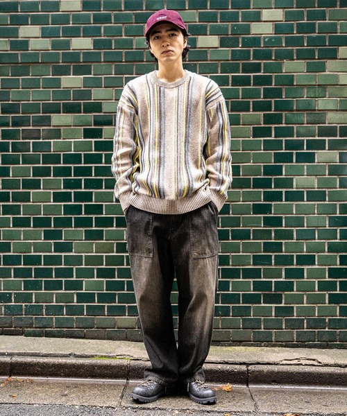 セール】モールストライプニットプルオーバー（ニット/セーター