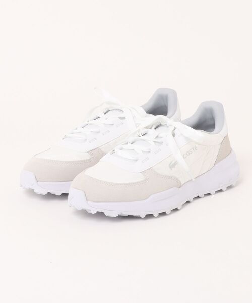 LACOSTE(ラコステ)の「LACOSTE ラコステ ELITE ACTV EVO 225 1 SMA メンズスニーカー(エリートアクティブエヴォ2251SMA)(スニーカー・メンズ・ホワイト×グレー・26.0cm/26.5cm/28.0cm/27.0cm/25.5cm)」の1枚目の写真