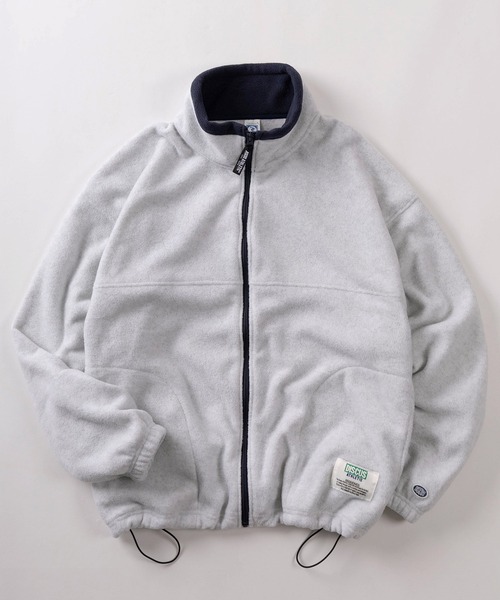 DISCUS（ディスカス）の「【71】【DISCUS/ディスカス】ワンポイント刺繍&ネームタグデザイン スピンドル付き フリース フルジップブルゾン（ブルゾン・メンズ・ブルー/ブルー系その他/チャコールグレー/ネイビー/ホワイト・L/XL/M）」の12枚目の写真