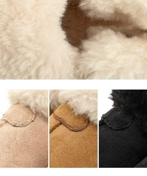 KOBE LETTUCE（コウベレタス）の「2way厚底バックバンドムートンサンダル（サンダル・レディース・キャメル/アイボリー/ブラック・L/LL/M/S）」の12枚目の写真